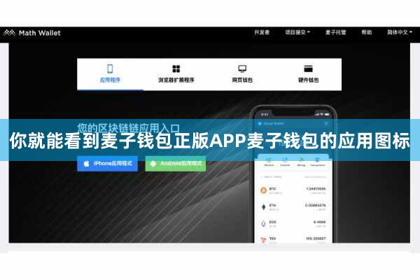 你就能看到麦子钱包正版APP麦子钱包的应用图标