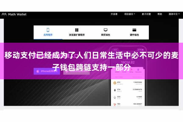 移动支付已经成为了人们日常生活中必不可少的麦子钱包跨链支持一部分