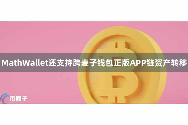 MathWallet还支持跨麦子钱包正版APP链资产转移
